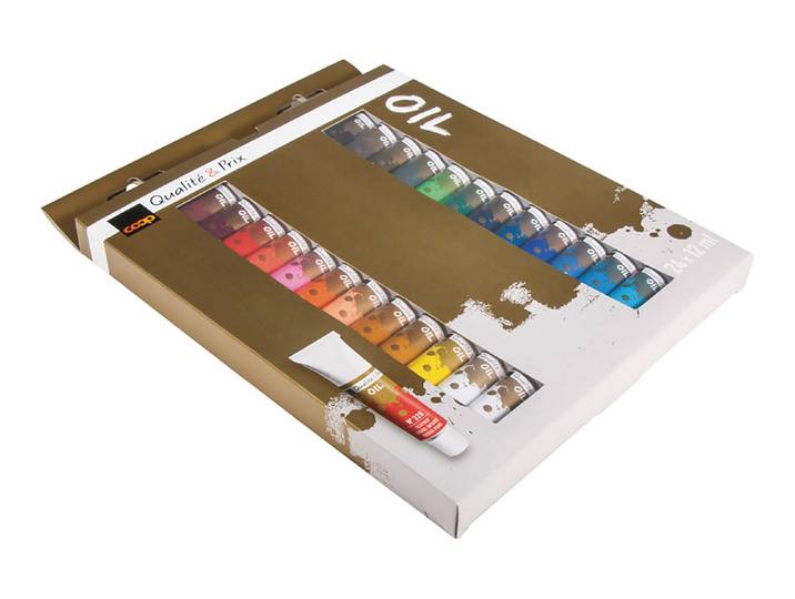 Qualité & Prix Ölfarben Künstler-Set 24 Farben × 12 ml