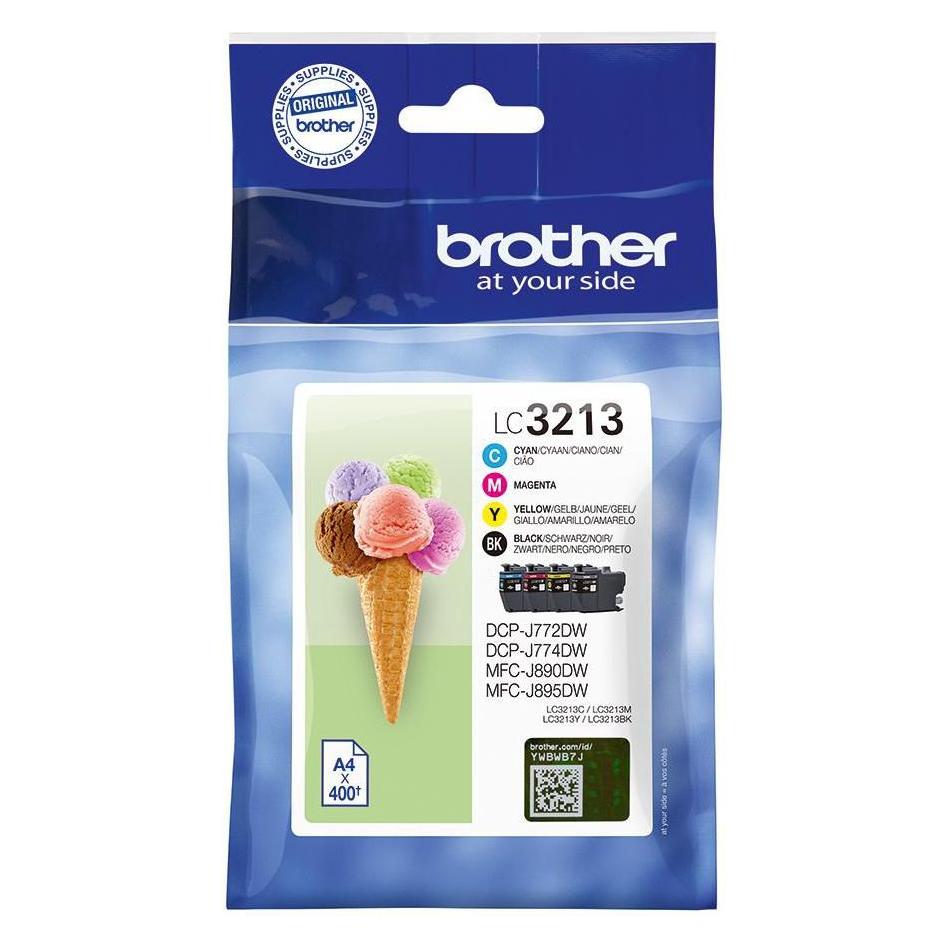 Brother Ink Cartridge 4 Pc(S) (LC-3213VAL)