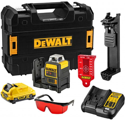 DeWALT DCE0811D1R-QW Laser croix 2x360° XR (10,8V/1x2,0 Ah) Tstak