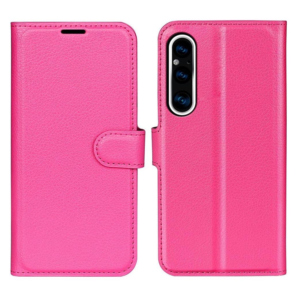 Cover-Discount Sony Xperia 1 V - Leder Etui Hülle pink (Sony Xperia 1 V) (660131996G)