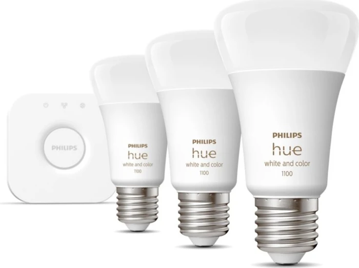 Philips Hue White and Color ambiance 9W E27 promo starter kit, 3 Stk
