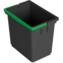 Putzeimer Vermop Kunststoff grau mit grünem Henkel 6 L Eimer für viele Putzwagen, Reinigungswagen