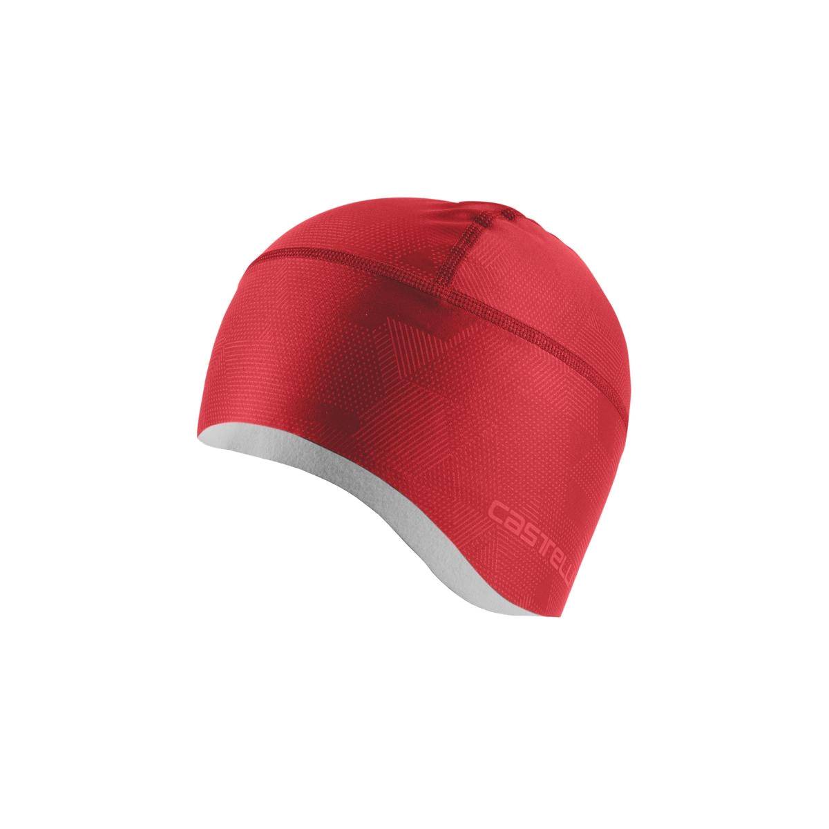Touca interior de capacete Castelli Pro Thermal Vermelha Homem