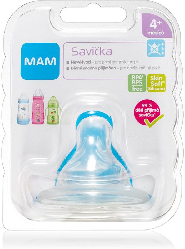MAM Baby Bottles Teat Spill-free baby bottle teat 4m+ 1 pc