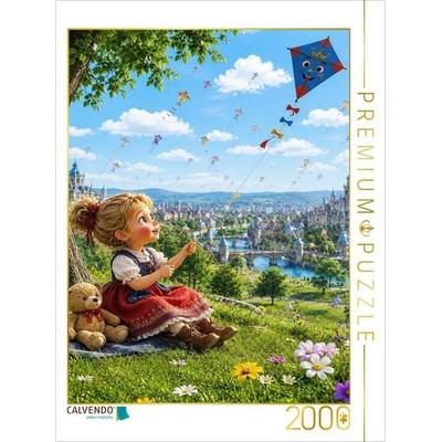 CALVENDO Puzzle Das Fest der Drachen | 2000 Teile Lege-Größe 90x67cm Foto-Puzzle für glückliche Stunden