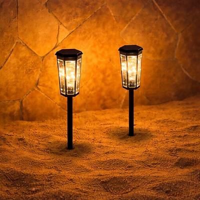 Solarbetriebene Wegeleuchten, automatische Ein-/Ausschaltfunktion, wasserdichte Solar-Gartenleuchten, dekorative LED-Landschaftsleuchten für Wege, Terrassen, Gärten, Rasenflächen, Gehwege, Einfahrten