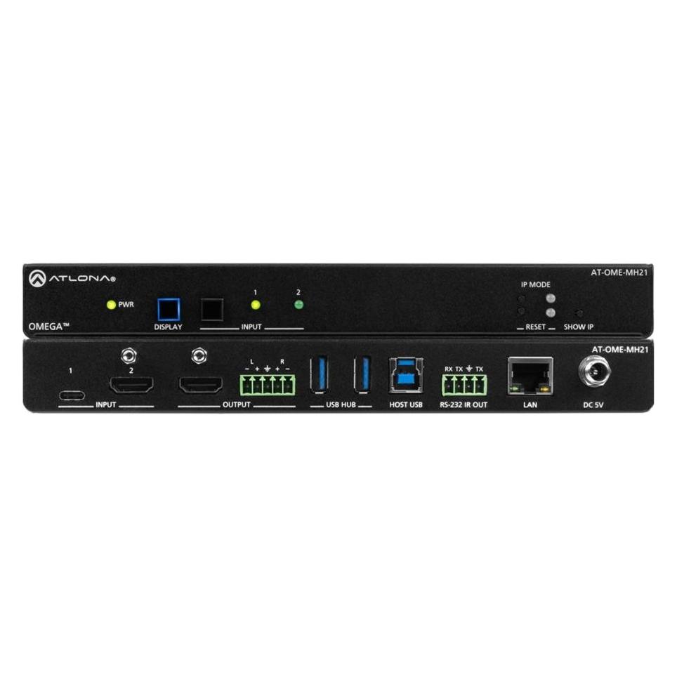 Atlona Omega 4K/UHD Meeting hub with USB-C and HDMI (AT-OME-MH21)