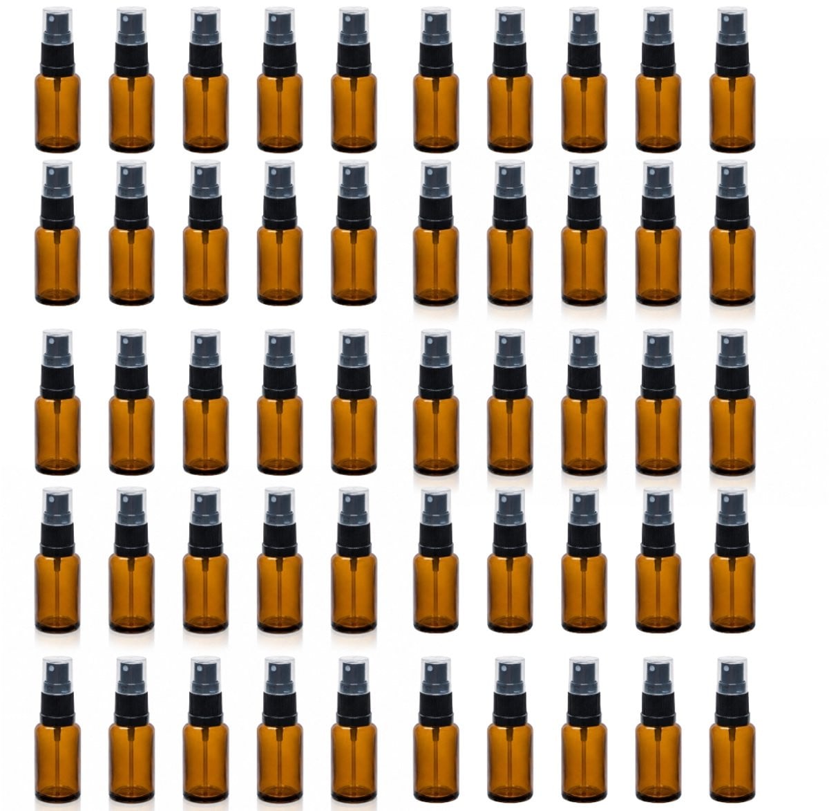 Berivita Sprayflesjes 20ml Bruin Glas 50 stuks - Navulbaar
