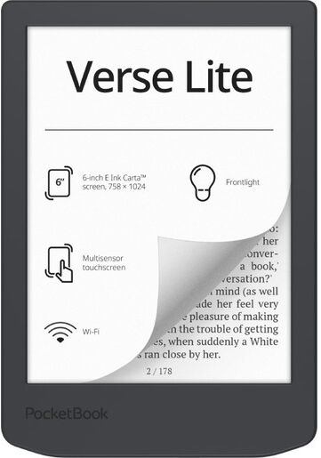 Pocketbook Verse Lite lettore e-book Touch screen 8 GB Wi-Fi Grigio