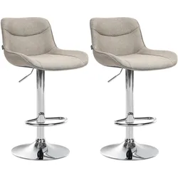 2er Set Barhocker Vonore Stoff