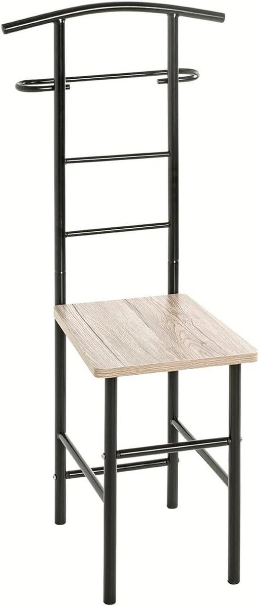 Moderne Kapstok in Eik en Zwart - Praktische Dressboy voor Kleding