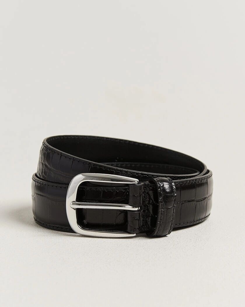 Anderson's Embossed Western Leather Belt Black
