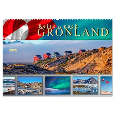 Reise nach Grönland (Wandkalender 2026 DIN A2 quer), CALVENDO Monatskalender