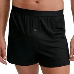 Calida Natural Cooling Boxer Shorts Schwarz Tencel Medium Herren