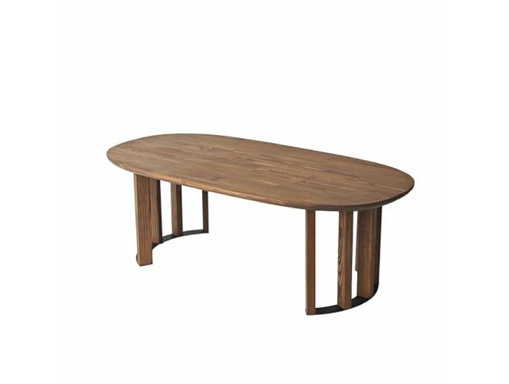 Hanah Home Modern Coffee Table, 120 cm x 60 cm x 40 cm, 100% Solid Wood, Anthracite Color Stylish & Functional Design for Living Room
