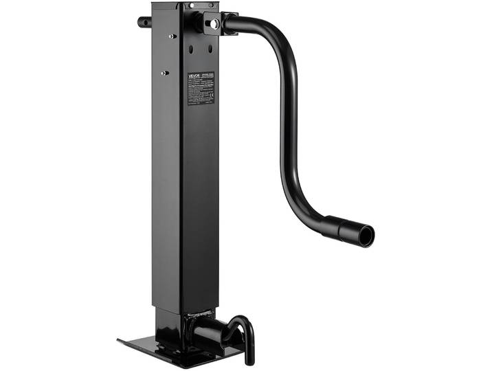 Cric de remorque VEVOR\, capacité de charge de 5443 kg\, béquille de remorque avec manivelle\, réglable de 703 à 1377 mm\, remorque de voyage\, béquille d'extension pour soulever les remorques de camping-cars\, de véhicules utilitaires & de yachts