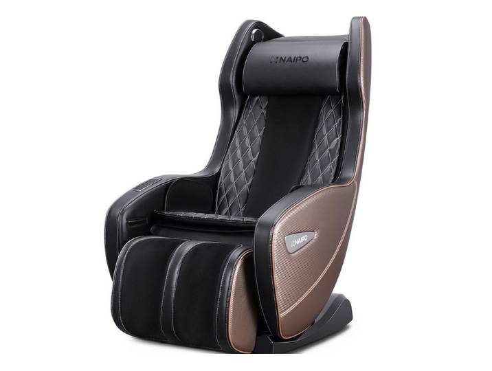 NAIPO Massagesessel, Massagestuhl mit Liegeposition, Bluetooth, Platzsparend