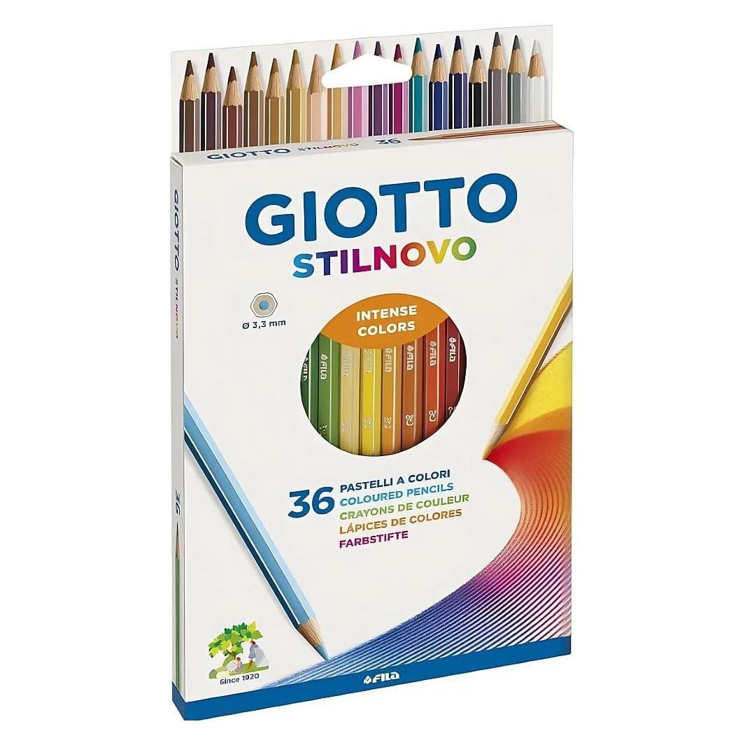 Giotto Farbstifte Stilnovo Kartonbox Mehrfarbig, 36 Stück (36x) (256700)