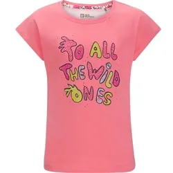 JACK WOLFSKIN Kinder Shirt VILLI T G, Größe 92 in Pink Pink