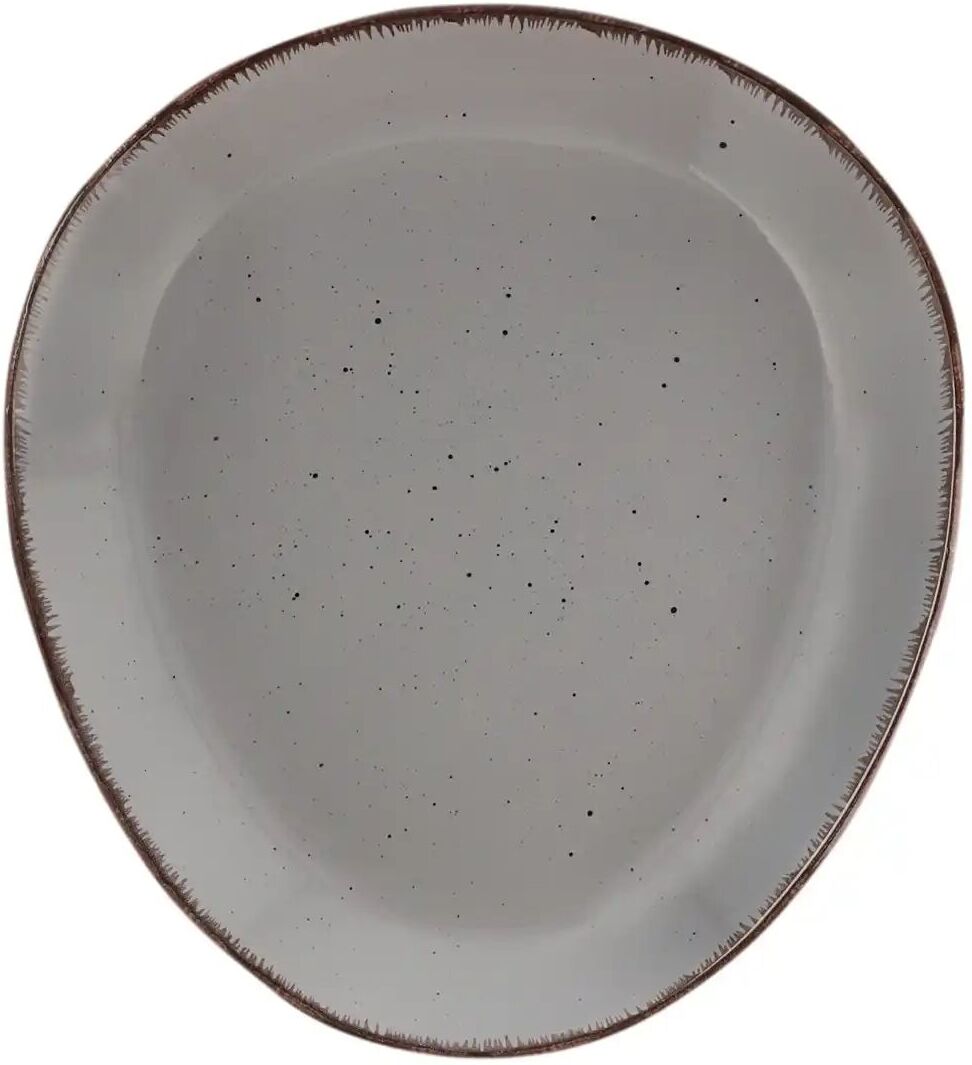 Peill+Putzler Dessertteller dreieckig 23 cm  Siena ¦ grau ¦ Steinzeug/Steingut