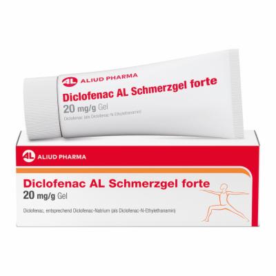 ALIUD Pharma GmbH Diclofenac AL Schmerzgel forte 20 mg / g bei akutem Bewegungsschmerz nach stumpfem Trauma 100 g 18719878