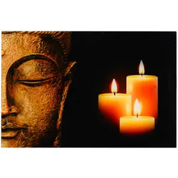 GLASBILD BUDDHA Multicolor