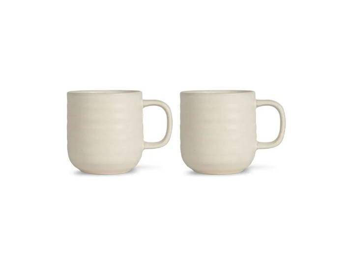 Sagaform Tasse Ellen 37 cl, lot de 2 Blanc cassé