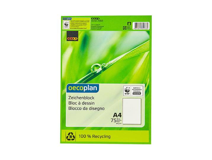 Oecoplan Zeichenblock A4 80 g/m2