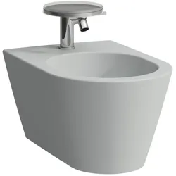LAUFEN Kartell Wand-Bidet H8303317593021 37x54,5cm, 1 Hahnloch, grau matt