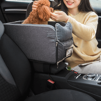 PetsAreLife Washable Dog Car Seat Gray