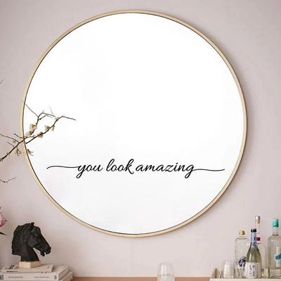 Uplifted Finds """Vogue Affirmation"" Mirror Decal   Minimalist Motivational Vinyl   Executive Vanity & Studio Sanctuary Decor qt14138 Gold 56 Cm"
