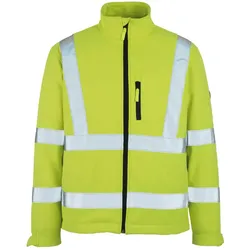 Warnschutz Softshelljacke "CALGARY" Safe Artic - S - flourgelb