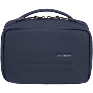 Samsonite Kulturbeutel Stackd Weekender, 2,5 Liter, Breite 22cm, rPET / Kunstleder, blau