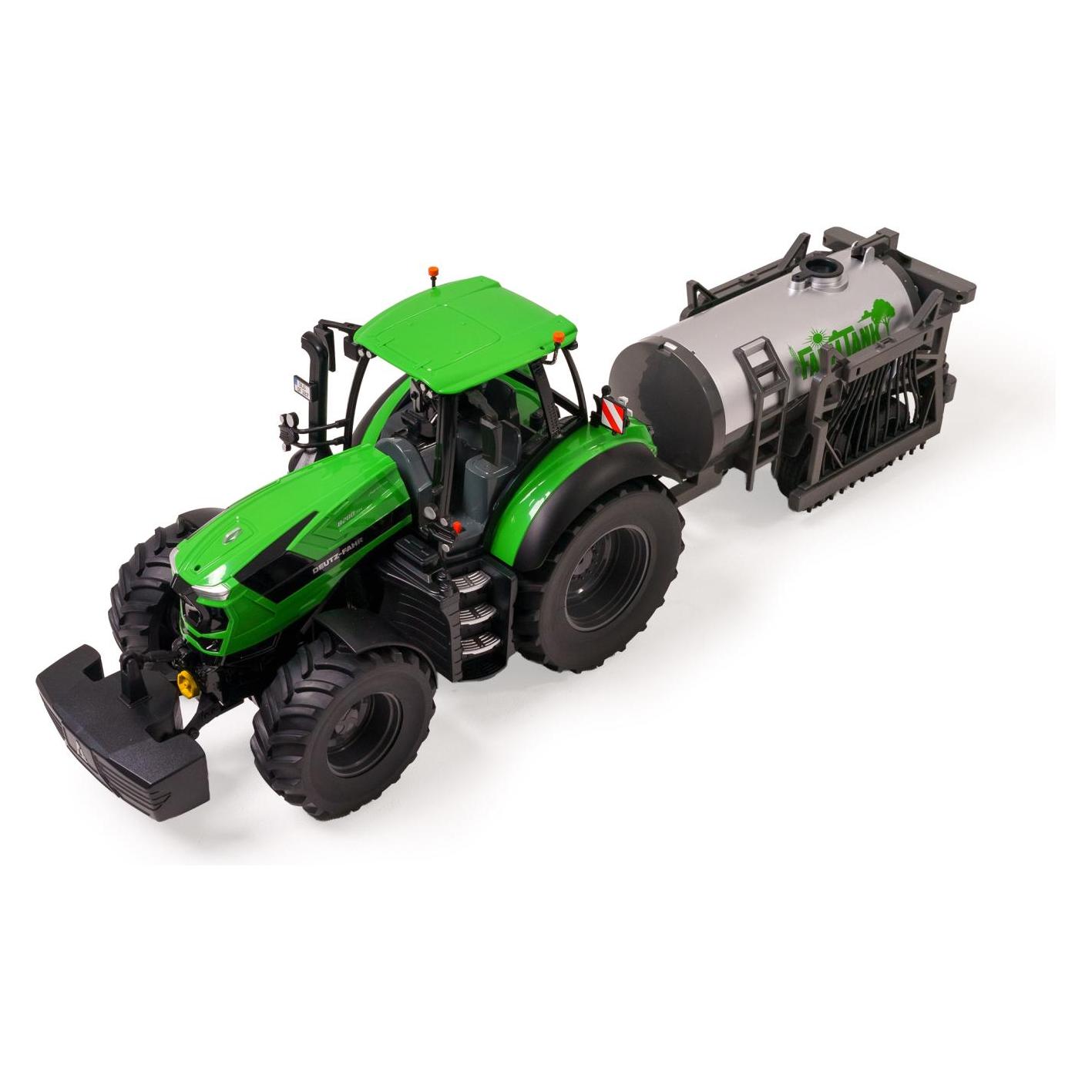 Carson 1:16 Deutz-Traktor8280TTV m.Fassanh.100% (RTR Ready-to-Run) (500907706)