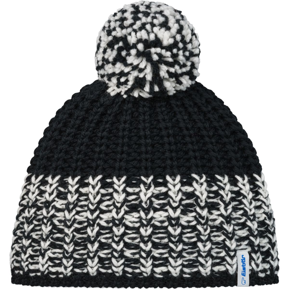 Eisbär Refocus Pompon Mütze schwarz-schwarz-milk-schwarz (009) 31095-009