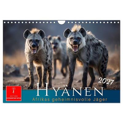 Hyänen - Afrikas geheimnisvolle Jäger (Wandkalender 2027 DIN A4 quer), CALVENDO Monatskalender