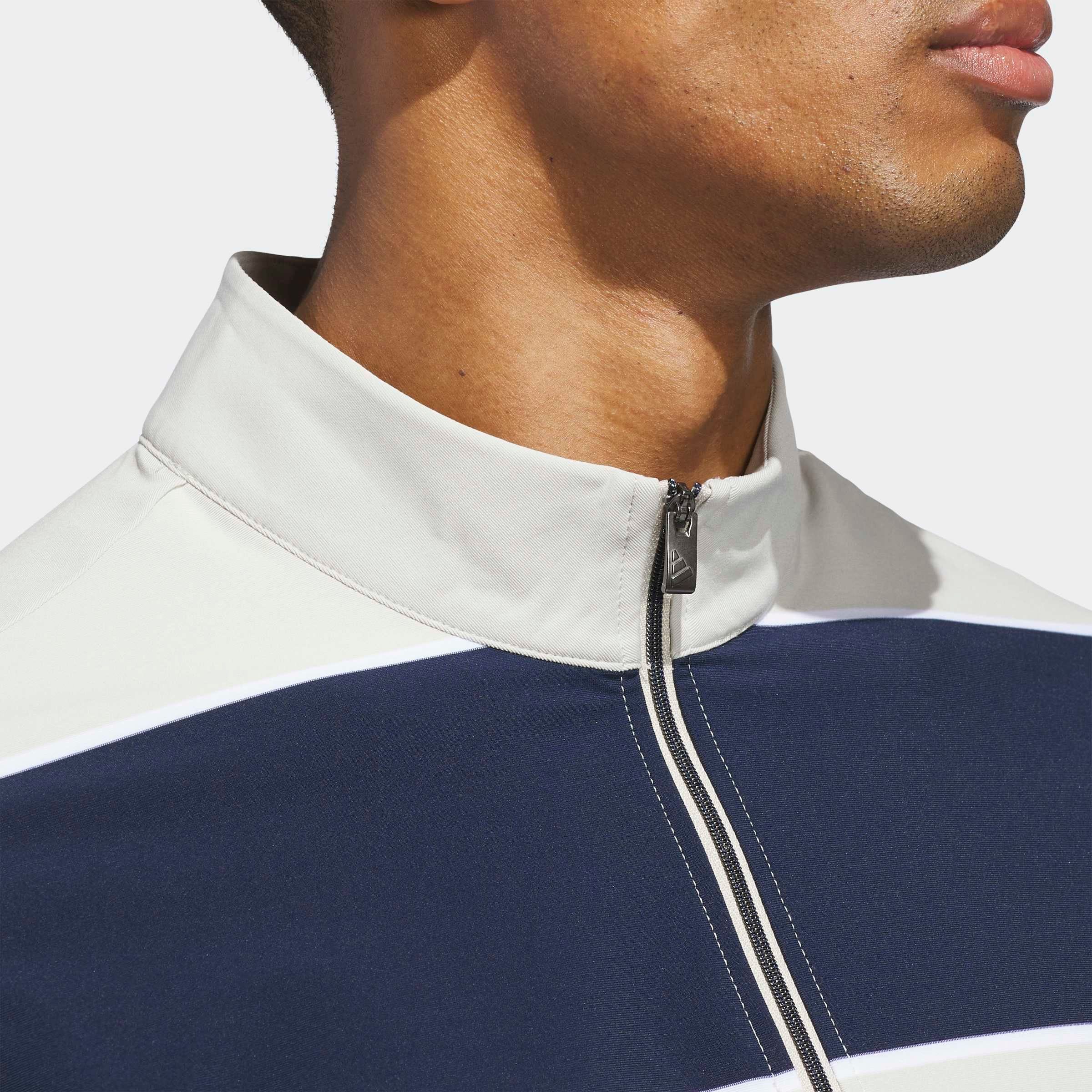 Sweatshirt ADIDAS PERFORMANCE "ULT RUGBY QZ", Herren, Gr. M, blau (collegiate navy, wonder aluminium), Obermaterial: 84% Polyester, 16% Elasthan, normal, Rundhals, angesetztes Bündchen, Sweatshirts Sweatshirt collegiate navy, wonder aluminium M