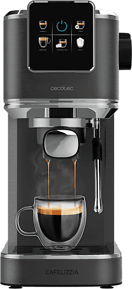 Cafetera express - Cecotec Cafelizzia ColdBrew, 20 bares, 1.2L, Doble salida, Vaporizador orientable, Sistema Desmontable, Negro