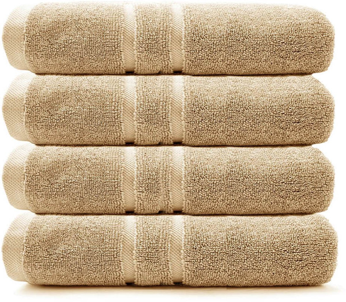 HOOMstyle Gastendoekje Boutique - 4 stuks - Hazelnoot Bruin - 30 x 50 cm