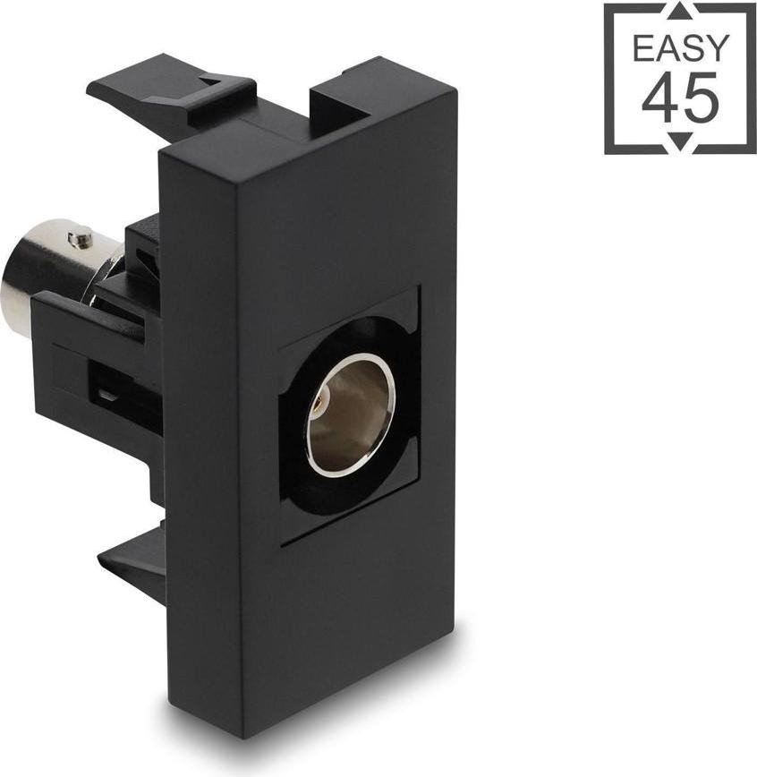 Delock Easy 45 module BNC naar BNC connector zwart