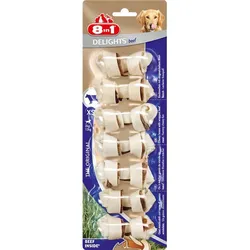 8in1 Delights Beef Kauknochen | Gr. XS für kleine Hunderassen