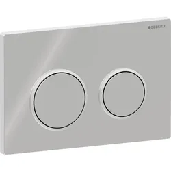 Geberit Kappa21 Betätigungsplatte, rund 2-Mengen-Sp., chrom glänzend/chrom matt