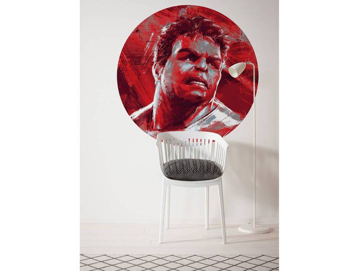 home24 Vlies-fotobehang Avengers Hulk 128 x 128cm
