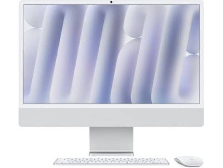 Imac - Ordinateur Apple 24 Ecran Retina 4,5k Puce M4 Cpu 10 / Gpu 10 Coeurs Mémoire Ram 16go Stockage 512go Ssd Argent