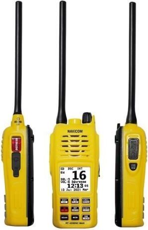 Tragbares VHF-Funkgerät NAVICOM RT 420DSC-MAX, DSC-Funktion, Maritime Kommunikation, Klar verständlich