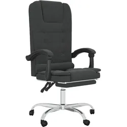 Helloshop26 - Liegemassagesessel für Büro Computer Arbeitszimmer schwarzes Kunstleder 02_0025413
