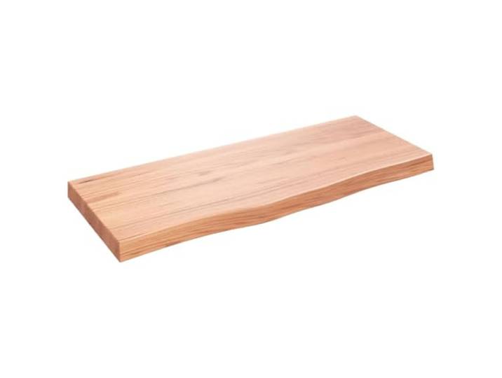 MABCQRTY Wandregal Eiche Massivholz Wandboard 100x40 cm Hellbraun Handgefertigtes Wandboard aus Eichenholz fuer Schlafzimmer, Wohnzimmer oder Bad. Vielseitig als Schreibtischablage nutzbar.