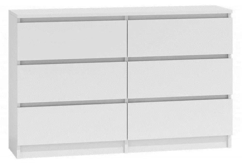 Topeshop M6 120 BIEL modern dressoir met 2 lades en 3 deuren