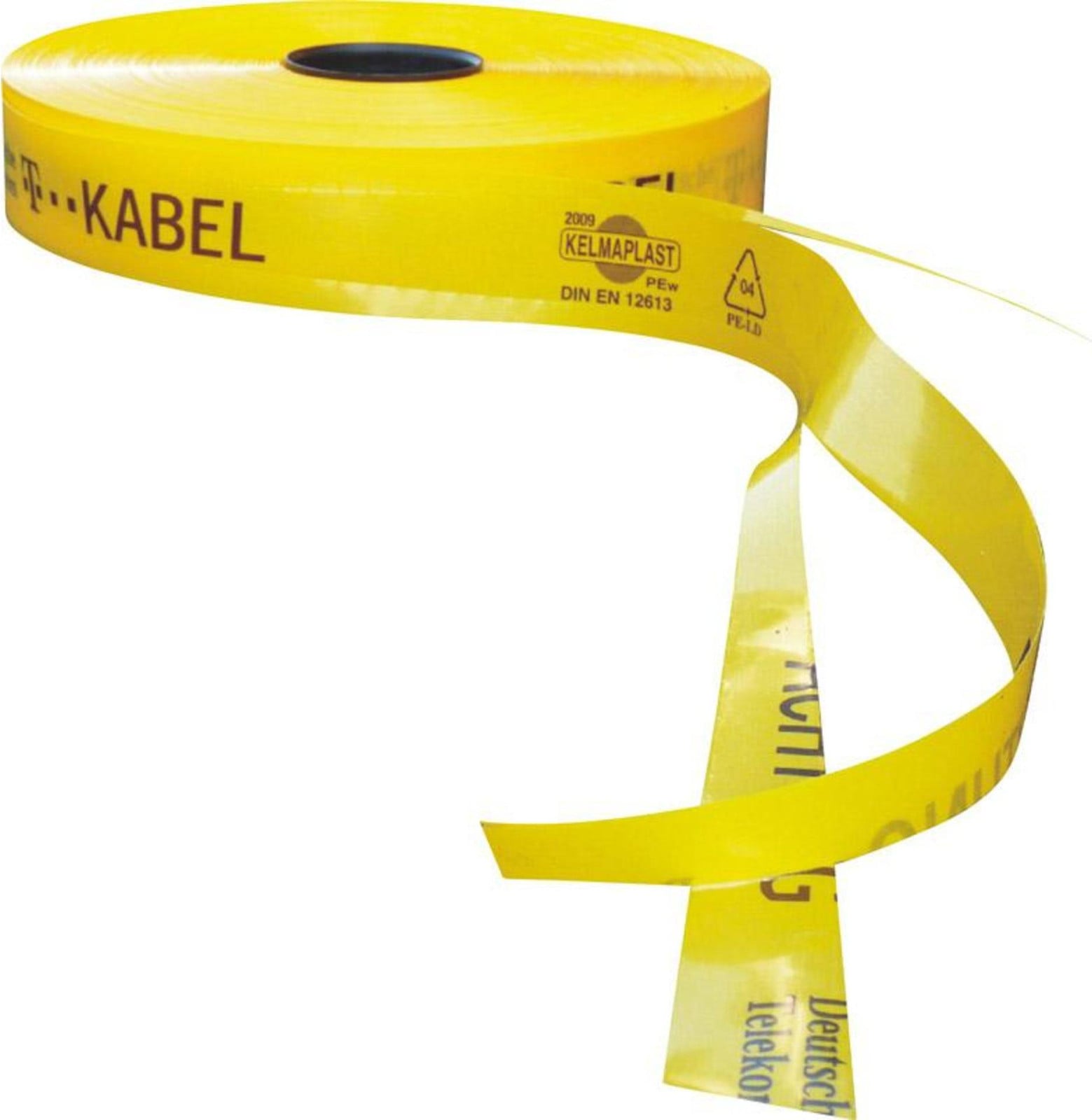 Format Trassen-waarschuwingsband T-kabel met breekpunten, Geel, Breedte: 50 mm, Lengte: 250 m