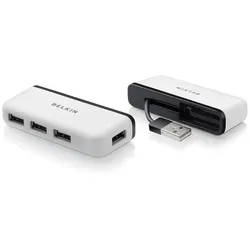 Belkin 4-Port Travel-Hub weiß
